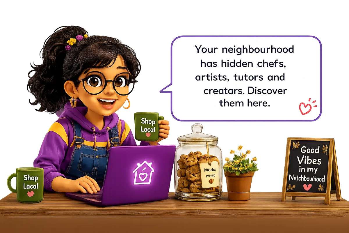 Discover hidden chefs, artists, tutors and creators in your neighbourhood